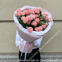 Монобукет из кустовой пионовидной розы | 7 шт в Санкт-Петербурге (СПб):продажа, доставка | Gourmet